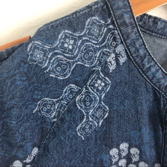 Free People Blue Aztec Jumpsuit Size Small - Picture 10 of 16